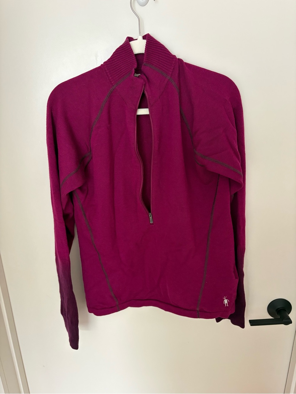 Smartwool Merino Wool Half-Zip Sweater Pullover Hiking Camping Outdoors Natural - Picture 2 of 15